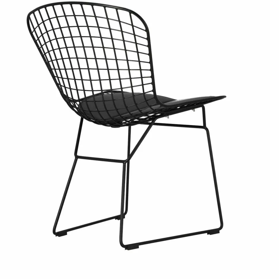 Krzesło Harry czarne / czarna poduszka