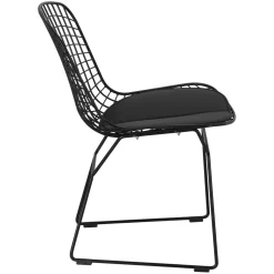 Krzesło Harry czarne / czarna poduszka