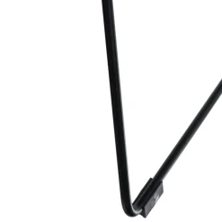 Krzesło HarryArm czarne poduszka czarna metalowe