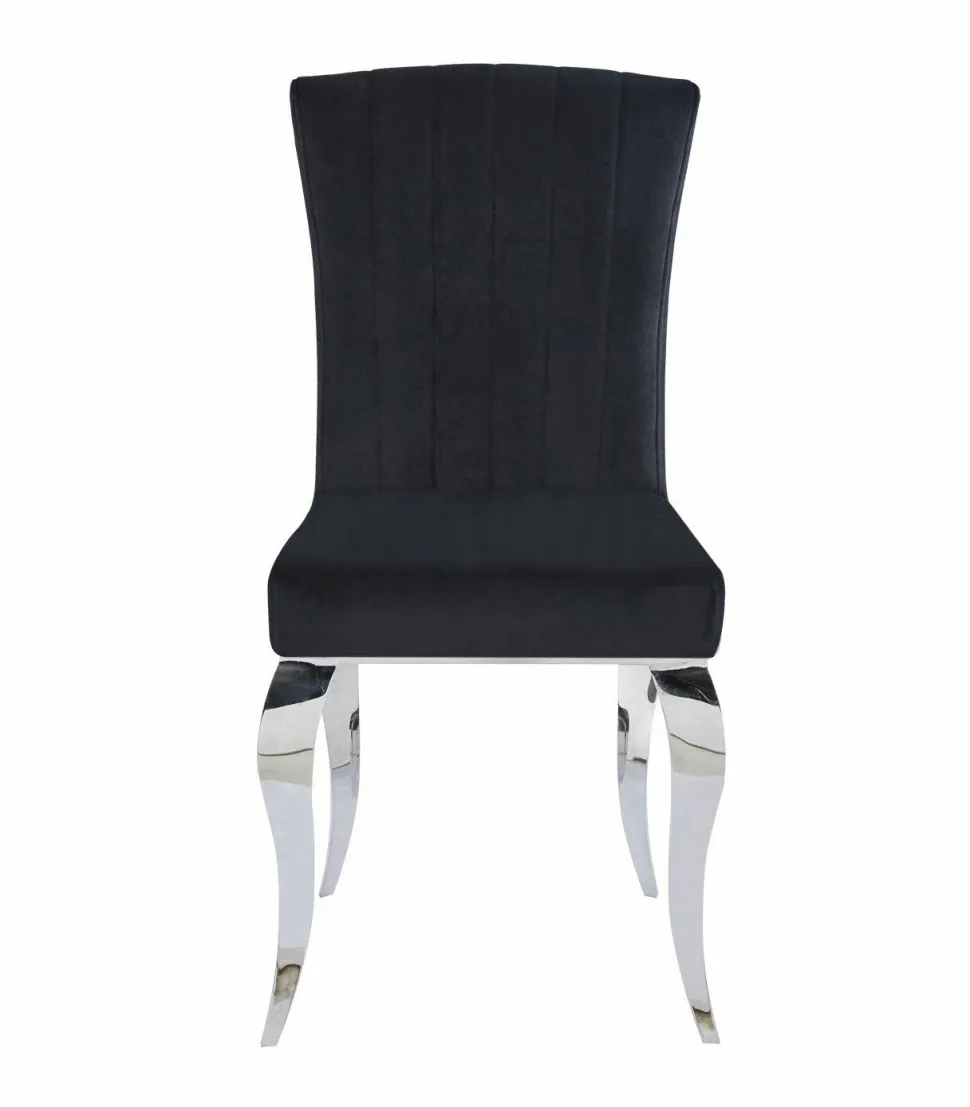 Krzesło Helene Velvet czarne