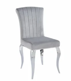 Krzesło Helene Velvet szare