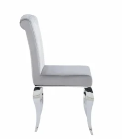 Krzesło Helene Velvet szare