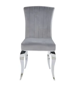 Krzesło Helene Velvet szare