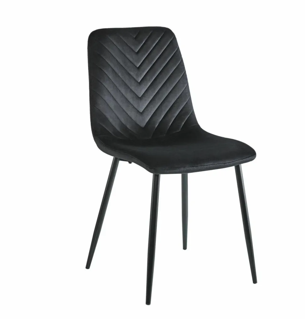 Krzesło Herman Velvet czarne