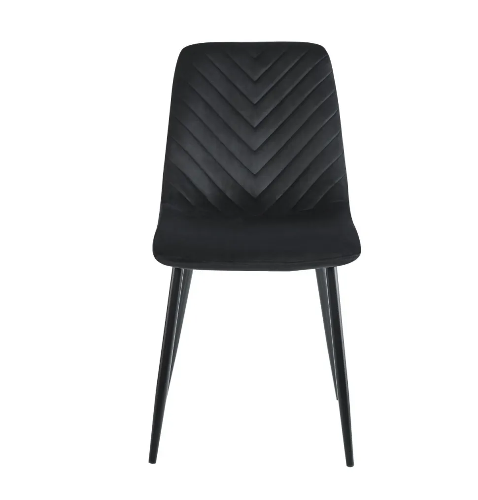 Krzesło Herman Velvet czarne