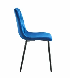 Krzesło Herman Velvet niebieskie