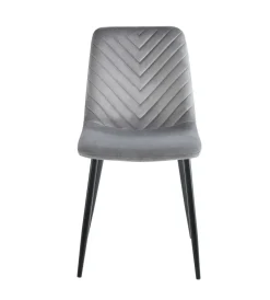 Krzesło Herman Velvet szare