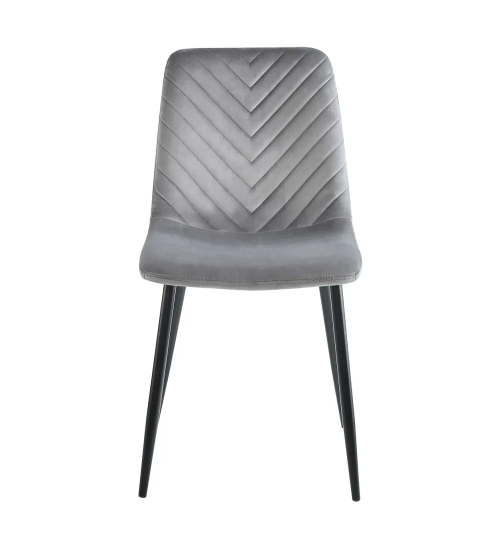 Krzesło Herman Velvet szare