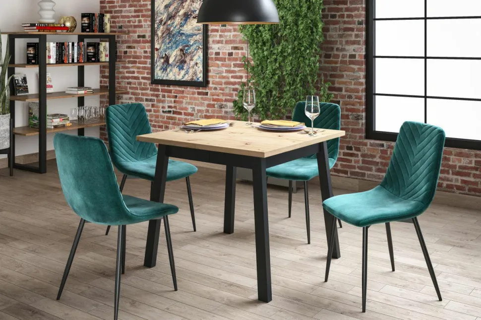 Krzesło Herman Velvet zielone