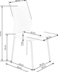 Krzesło Honorine szare