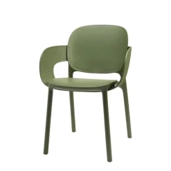 Krzesło Hug z podłokietnikami olive