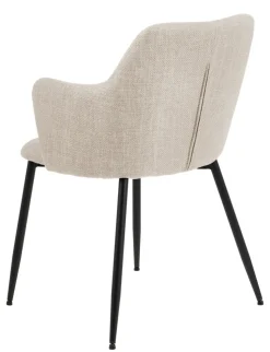 Krzesło Ilsa z podłokietnikami beżowe