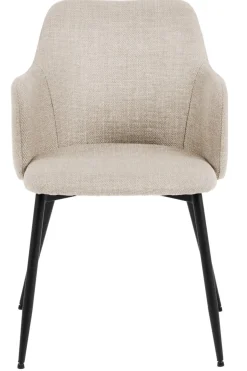 Krzesło Ilsa z podłokietnikami beżowe