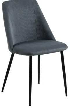 Krzesło Ines szare sztruks