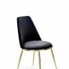 Krzesło Irene czarne/złote