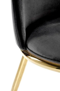 Krzesło Irene czarne/złote