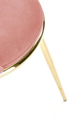 Krzesło Irene różowe/złote