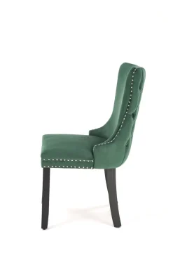 Krzesło Iridionne Velvet ciemny zielony