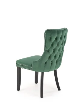 Krzesło Iridionne Velvet ciemny zielony