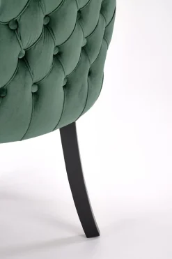 Krzesło Iridionne Velvet ciemny zielony