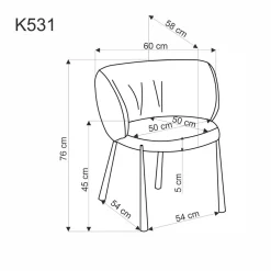 Krzesło Itzal beżowe