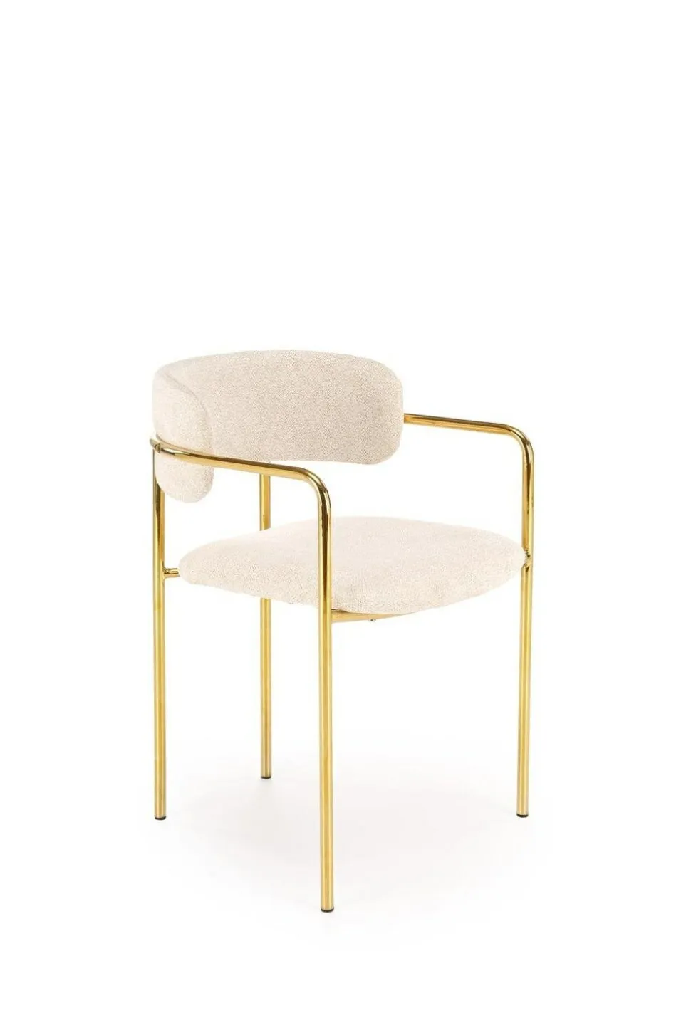 Krzesło Jabari kremowy/złoty