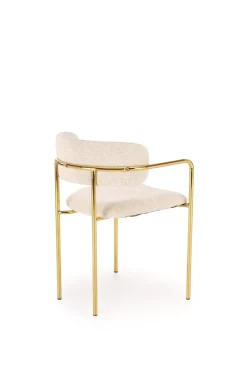 Krzesło Jabari kremowy/złoty