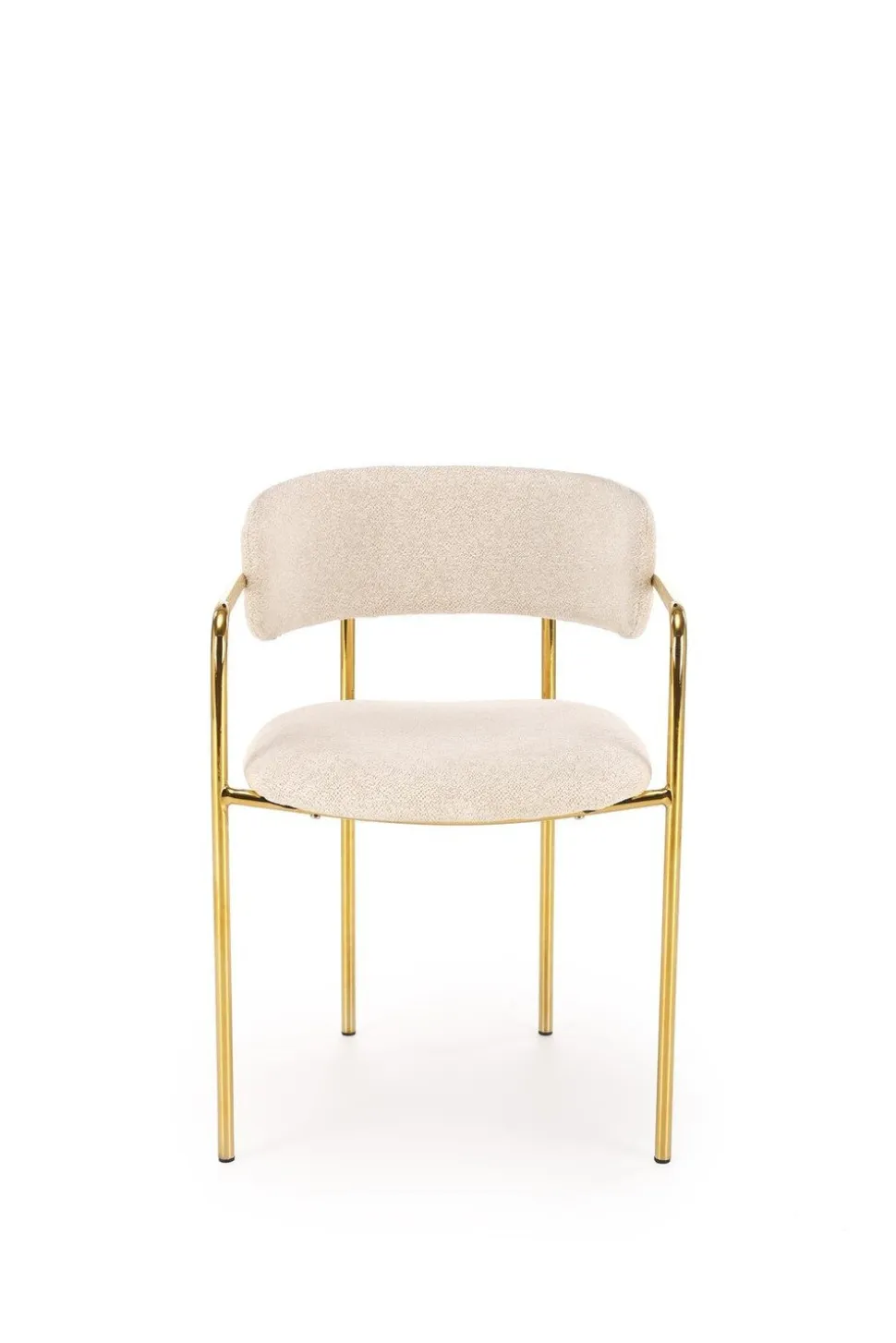 Krzesło Jabari kremowy/złoty