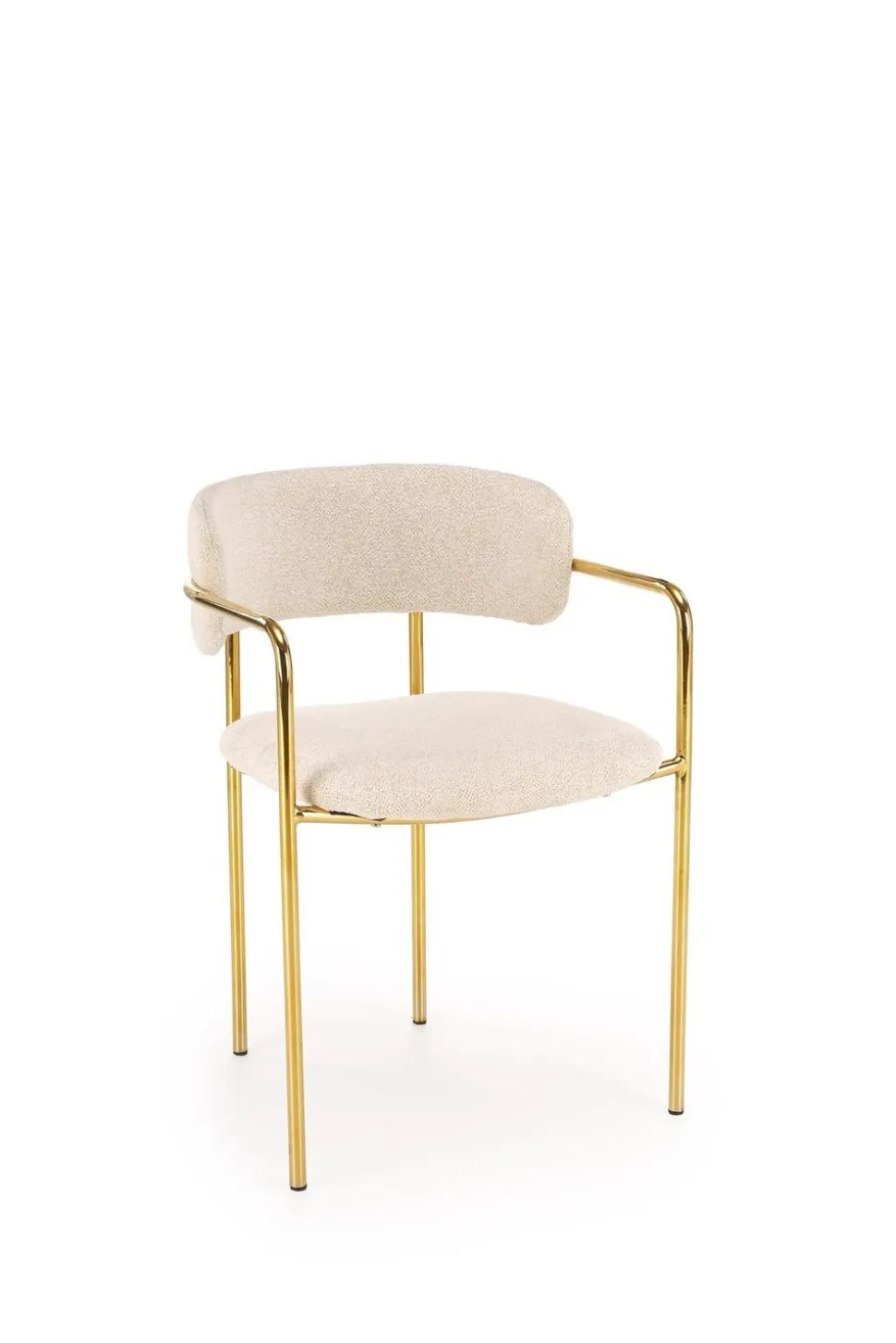 Krzesło Jabari kremowy/złoty