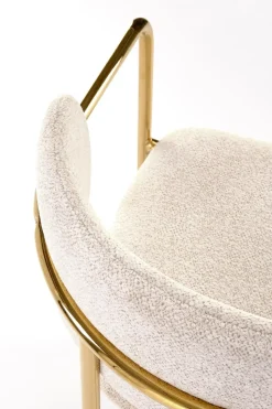 Krzesło Jabari kremowy/złoty