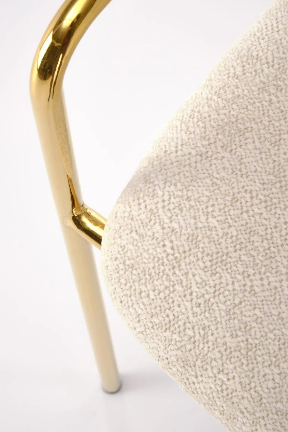 Krzesło Jabari kremowy/złoty