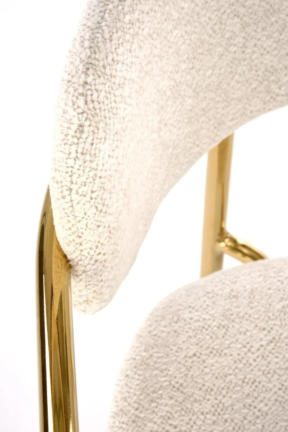 Krzesło Jabari kremowy/złoty