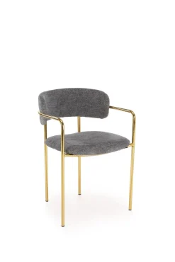 Krzesło Jabari szary/złoty