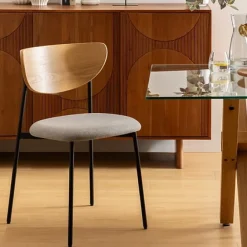 Krzesło Jaisa naturalne/szare