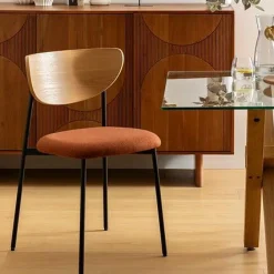 Krzesło Jaisa naturalne/terakotta