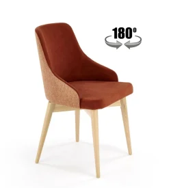 Krzesło Jurneya obrotowe cynamonowe