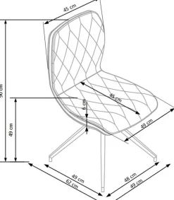 Krzesło Kalifornia brązowe