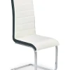 Krzesło Karis biało/czarne PU