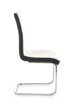Krzesło Karis biało/czarne PU