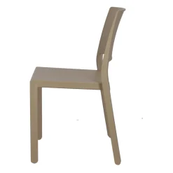 Krzesło Kate beżowe z tworzywa