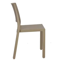 Krzesło Kate beżowe z tworzywa