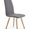 Krzesło Kolorado szare/buk