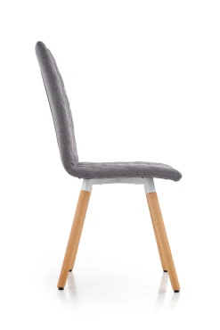 Krzesło Kolorado szare/buk