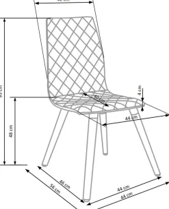 Krzesło Kolorado szare/buk