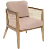 Krzesło Koza z podłokietnikami beżowe