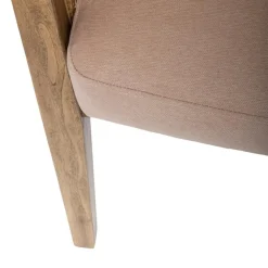 Krzesło Koza z podłokietnikami beżowe