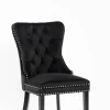 Krzesło Lael Velvet czarne