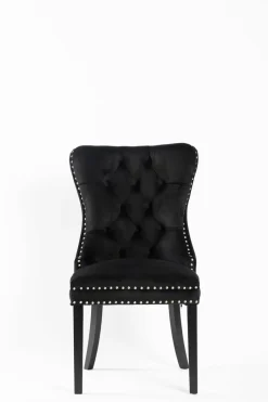 Krzesło Lael Velvet czarne
