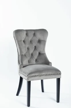 Krzesło Lael Velvet szare