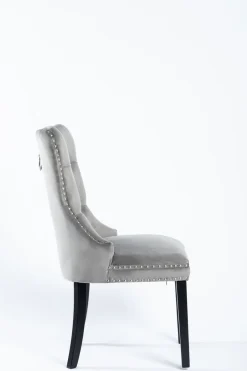 Krzesło Lael Velvet szare